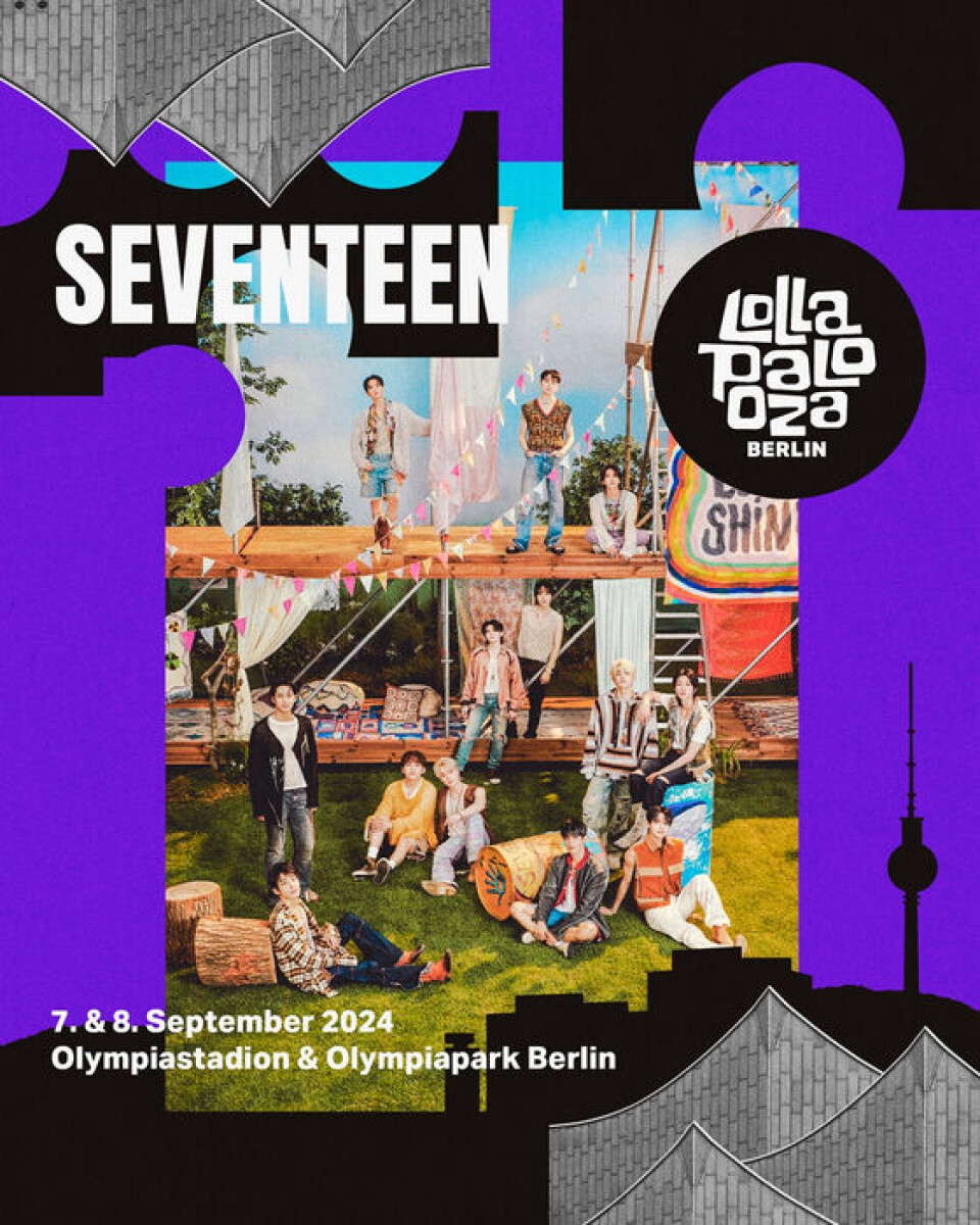 Seventeen to headline Lollapalooza Berlin in September as sole K Seventeen to headline Lollapalooza Berlin in September as sole K