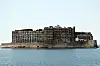 A view of Hashima Island, also known as 'Battleship Island,' from off the coast of Nagasaki Prefecture in Japan [YONHAP]