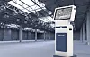A kiosk for ″LS SHE [safety, health, environment] with AI,″ a smart safety-control platform by LS Electric [YONHAP]