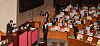 National Assembly Speaker Kim Jin-pyo announces the passage of the impeachment motion against Interior Minister Lee Sang-min at the National Assembly in Yeouido, western Seoul on Wednesday. [NEWS1]
