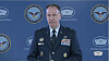 U.S. Department of Defense Press Secretary Brig. Gen. Patrick Ryder speaks during a daily press briefing at the Pentagon in Washington on Thursday. [SCREEN CAPTURE]