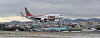 Jeju Air taking off from Jeju International Airport. [YONHAP]
