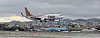Jeju Air taking off from Jeju International Airport. [YONHAP]