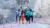 Visitors enjoy a lift ride at Phoenix Pyeongchang in Pyeongchang, Gangwon. [PHOENIX PYEONGCHANG]