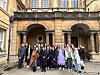 Students pose for a photo during the UK Hallyu Academy opening ceremony held at Oxford University's Hertford College on Sunday. [UNIVERSITY OF OXFORD]