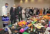From left, Bruno Figueroa, ambassador of Mexico to Korea, Bae Ki-dong, director of the National Museum of Korea, Juan Ignacio Morro Villacian, ambassador of Spain to Korea and other guests view 'Mexico's Day of the Dead Offering' exhibition at the museum in central Seoul on Oct. 30. [PARK SANG-MOON]