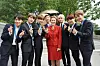 Global K-pop sensation BTS poses for a photo with Unicef Executive Director Henrietta Fore in 2018. [UNICEF]