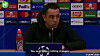 FC Barcelona manager Xavi Hernandez speaks after Tuesday's Champions League round of 16 against Napoli. [ONE FOOTBALL]