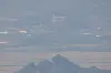 Fog blankets North Korea’s Kaepung County near the inter-Korean border on Thursday shortly before U.S. Vice President Kamala Harris was expected to arrive in the demilitarized zone (DMZ). Pyongyang remained mum about its two missile launches from the day before. [YONHAP]