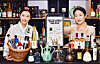 Models promote traditional Korean alcoholic beverages at The Sool Gallery in Gangnam District, southern Seoul, on Monday. Drinks can be ordered online ahead of the Chuseok harvest festival. People who place orders will be given additional gifts such as discount coupons from the Ministry of Agriculture, Food and Rural Affairs and Korea Agro-Fisheries & Food Trade Corporation. [YONHAP]