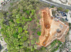 Trees on a mountain in Seo District, western Incheon, have been cut down as of Thursday, two days prior to Earth Day on Saturday. [YONHAP]
