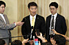 Financial Supervisory Service Gov. Lee Bok-hyun speaks to reporters following an event for small and mid-sized companies at Hana Financial Group’s global campus in Incheon on Aug. 10. [NEWS1]