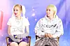 HyunA and Dawn discuss their new EP at the press conference. [P NATION]