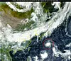 An image of Typhoon Hinnamnor captured by the Cheollian 2A satellite on Tuesday at 11:30 a.m. The Korea Meteorological Administration warned that the “very strong” typhoon might land in Korea later this week. [YONHAP]