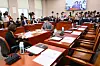 Lawmakers of the main opposition United Future Party (UFP) boycott the Legislation and Judiciary Committee meeting on Thursday to protest the National Assembly speaker and the ruling Democratic Party's operation of the legislature. [YONHAP]