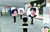 Zigbang's employees talk to each other at Metapolis, a metaverse office platform. [ZIGBANG]