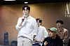 Translator Hwang Seok-hee speaks to the press during a press conference for 'Angels in America' at Sungshin Women's University Mia Unjeong Green Campus on Wednesday. [LABAMINE]