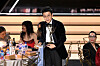 Director Hwang Dong-hyuk gives his acceptance speech as he takes the Outstanding Directing for a Drama Series for his record-breaking Netflix hit “Squid Game” during the 74th Emmy Awards at the Microsoft Theater in Los Angeles on Monday. [AFP/YONHAP]