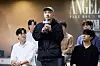 Director Shin Yoo-cheol speaks to the press during a press conference for 'Angels In America' at Sungshin Women's University Mia Unjeong Green Campus on Wednesday. [LABAMINE]