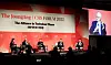 From left: former Foreign Minister Yun Byung-se, CSIS President John Hamre, Prof. Kim Jae-cheol, Foreign Affairs Editor Daniel Kurtz-Phelan and Prof. Choi Wooseon discuss U.S. foreign policy at the JoongAng-CSIS Forum ″The Alliance in Turbulent Times″ at the Shilla Hotel in Jung District, central Seoul on Thursday. [WOO SANG-JO]