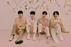 A promotional photograph for Highlight's first full-length album ″Daydream,″ which dropped Monday. From left, Yoon Du-jun, Yang Yo-seop, Lee Gi-kwang and Son Dong-woon. [AROUND US ENTERTAINMENT]