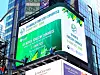 A digital billboard in New York's Times Square advertises the 15th World Forestry Congress (WFC), which will be held from May 2 to 6 at Coex in Seoul. The WFC is hosted by the Food and Agriculture Organization every six years to discuss environmental issues. [YONHAP]