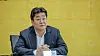 Paik Jong-won, CEO of Theborn Korea, delivers a speech at a signing ceremony for a memorandum of understanding with the Ministry of Patriots and Veterans Affairs on the promotion of the Korean Patriots and Veterans Culture Festival in May. [NEWS1]