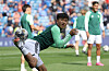 Celtic's Yang Hyun-jun warms up before a match against Rangers in Glasgow in September. [REUTERS/YONHAP]