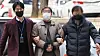 One of four South Korean activists accused of inciting sedition on behalf of North Korea enters Seoul Central District Court in Seocho District, southern Seoul on Jan. 31. [YONHAP]