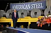 U.S. President Donald Trump walks at U.S. Steel Corporation's Irvin Works plant in West Mifflin, Pennsylvania, on May 30. [REUTERS/YONHAP]