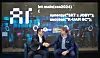 SK Telecom's CEO Ryu Young-sang, left, and Joby Aviation CEO JoeBen Bevirt meet at CES 2024 in Las Vegas on Wednesday. [SK TELECOM]