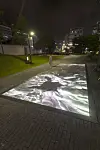 Director, animator and artist Erick Oh's new short animated film ″Origin″ is playing on the floor of Space K Seoul in Gangseo District, western Seoul [SPACE K]