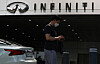 A pedestrian walks by a Nissan customers service center in Seongdong District, eastern Seoul, on May 28. [YONHAP]