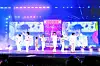 BTS performs at the Allegiant Stadium in Las Vegas on April 9. [HYBE]