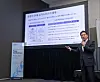 Lee Sang-myung, executive vice president and head of business strategy, speaks during a press conference held with the Korean media at the Boston Convention & Exhibition Center on June 17. [SAMSUNG BIOLOGICS]