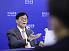 Bank of Korea Gov. Rhee Chang-yong speaks to reporters at the press conference held in central Seoul on Wednesday. [NEWS1]