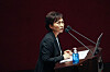 Land Minister Kim Hyun-mee answers questions from lawmakers during a cabinet member questioning session on economic issues at the National Assembly in Yeouido, western Seoul, on Thursday. [YONHAP]