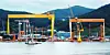 Hanwha Ocean's shipyard in Geoje, South Gyeongsang, pictured on Oct. 30 [NEWS1]