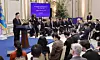 President Lee Jae Myung speaks during a press conference with foreign media at the Blue House in central Seoul on Dec. 3 to mark the one-year anniversary of the martial law crisis. [JOINT PRESS CORPS]