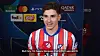 Atletico Madrid forward Julian Alvarez speaks after his side's 2-1 win over Bayer 04 Leverkusen in the Champions League on Jan. 22. [ONE FOOTBALL]