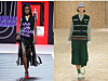 Knitted vests on Prada and Lacoste runways. [PRADA, LACOSTE]