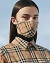 British luxury fashion house Burberry released its adjustable and reusable antibacterial cotton mask on Aug. 20. [Burberry]