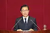 In this file photo, Rep. Park Beom-kye speaks at the National Assembly on Dec. 28, 2019. President Moon jae-in named Park minister of justice on Wednesday. [YONHAP]