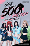 The music video for Blackpink’s song “Shut Down” (2022) surpassed 500 million views on YouTube. [YG ENTERTAINMENT]