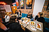People dine at a BB.Q Chicken restaurant in Manhattan. [GENESIS BBQ]