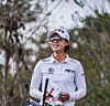 An Na-rin reacts during the seventh round of the LPGA Q-Series on Saturday at Highland Oaks Golf Club in Dothan, Alabama. [LPGA/BEN HARPRING]