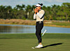 Amy Yang celebrates making her putt to win on the 18th green during the final round of the CME Group Tour Championship at Tiburon Golf Club in Naples, Florida on Sunday.  [AFP/YONHAP]