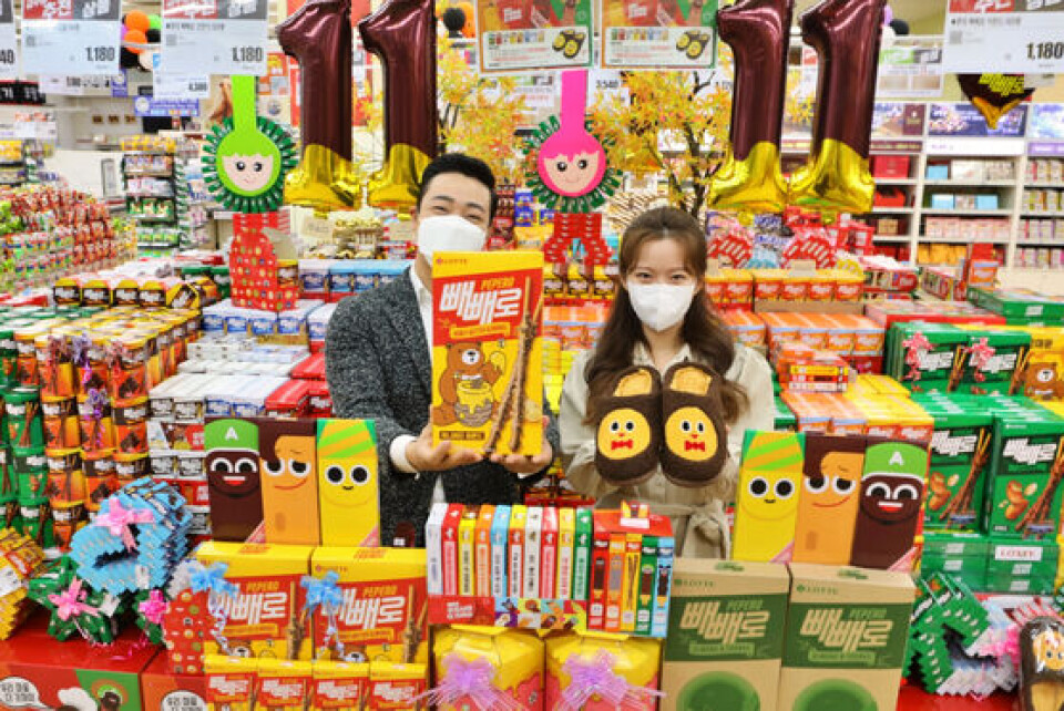 Pepero Model Prepping for Pepero Day