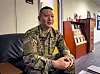Capt. Kim Joo-il, who serves as a chaplain with the 532nd Military Intelligence Battalion of the U.S. 8th Army’s 501st Military Intelligence Brigade, speaks during an interview with the Korea JoongAng Daily at Camp Humphreys in Pyeongtaek, Gyeonggi, on Feb. 20. [MICHAEL LEE]