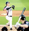 Koo Chang-mo returns to the mound for the NC Dinos for the first time in 575 days during a game against the Doosan Bears at Changwon NC Park in Changwon, South Gyeongsang on Saturday. [ILGAN SPORTS]